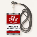 Search for vip id badges Race car birthday