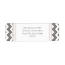 Search for grey chevron return address labels Girly