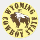 Search for wyoming state stickers Bison