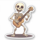 Search for skeleton music stickers Halloween