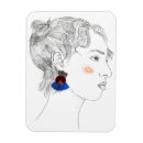 Search for portraits rectangular magnets Sketch