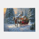 Search for christmas horse doormats Sleigh ride