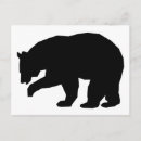 Search for bear silhouette postcards Animal