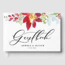 Search for christmas wedding guest books Watercolor