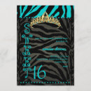 Search for zebra sweet 16 invitations Quince