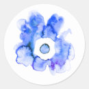 Search for hand drawn flower stickers Blue