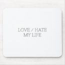Search for for life mousepads Black and white
