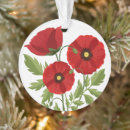 Search for poppy flower christmas tree decorations Floral