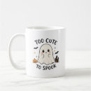 Search for cute halloween ghost mugs Too cute to spook