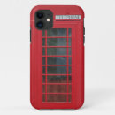 Search for telephone booth iphone cases Red