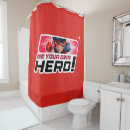 Search for teen girl shower curtains Crimefighting superhero