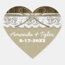 Search for rustic burlap and lace stickers Wood