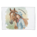 Search for cowboy pillowcases Horse lover