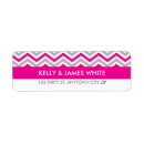 Search for pink chevron return address labels Trendy