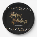 Search for black and white paper plates Christmas party