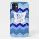 Search for cat lady iphone cases White