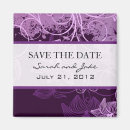 Search for fridge magnet invitations Purple
