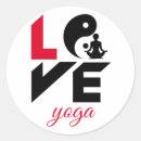 Search for love yoga stickers Lotus