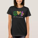 Search for peace love mardi gras tshirts Heart