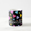 Search for multicolored mugs Hearts