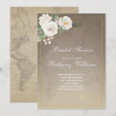 Search for map bridal shower invitations Vintage