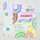 Search for boy doughnut party invitations For kids