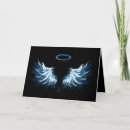 Search for angels note cards Blue