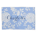 Search for blue and white pillowcases Floral