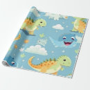Search for dinosaur birthday wrapping paper Kid