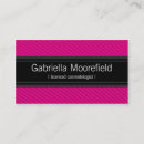 Search for success business cards Black