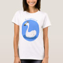 Search for cute swan tshirts Cartoon