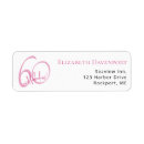 Search for 60th birthday return address labels Modern bold