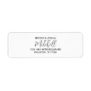 Search for husband and wife return address labels Newlywed