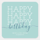 Search for happy birthday square stickers Party