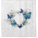 Search for heart shower curtains Butterflies