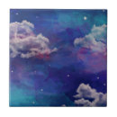 Search for blue night sky tiles Watercolor