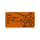 Search for orange black return address labels Background