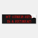 Search for redhead bumper stickers Humour