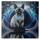 Search for abstract cat art tiles Blue