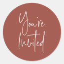 Search for invitation seals wedding stickers Terracotta