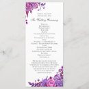 Search for lilac wedding programs Ceremony