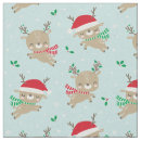 Search for reindeer christmas fabric Cute