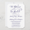 Search for to have and to hold wedding invitations Unique