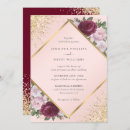 Search for burgundy and blush wedding invitations Pink