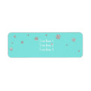 Search for teal blue return address labels Silver