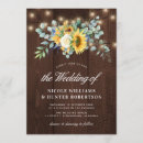 Search for rustic sunflower wedding invitations Eucalyptus