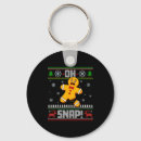 Search for holiday baking key rings Gingerbread man