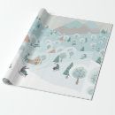 Search for snow trees wrapping paper Abstract