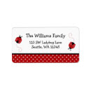 Search for red polka dot return address labels Black