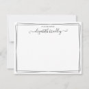Search for professional note cards Black and white